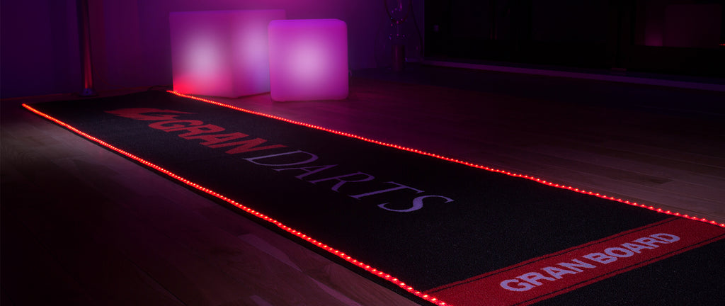 gran mat premium dart mat with led lights. グランボード3s